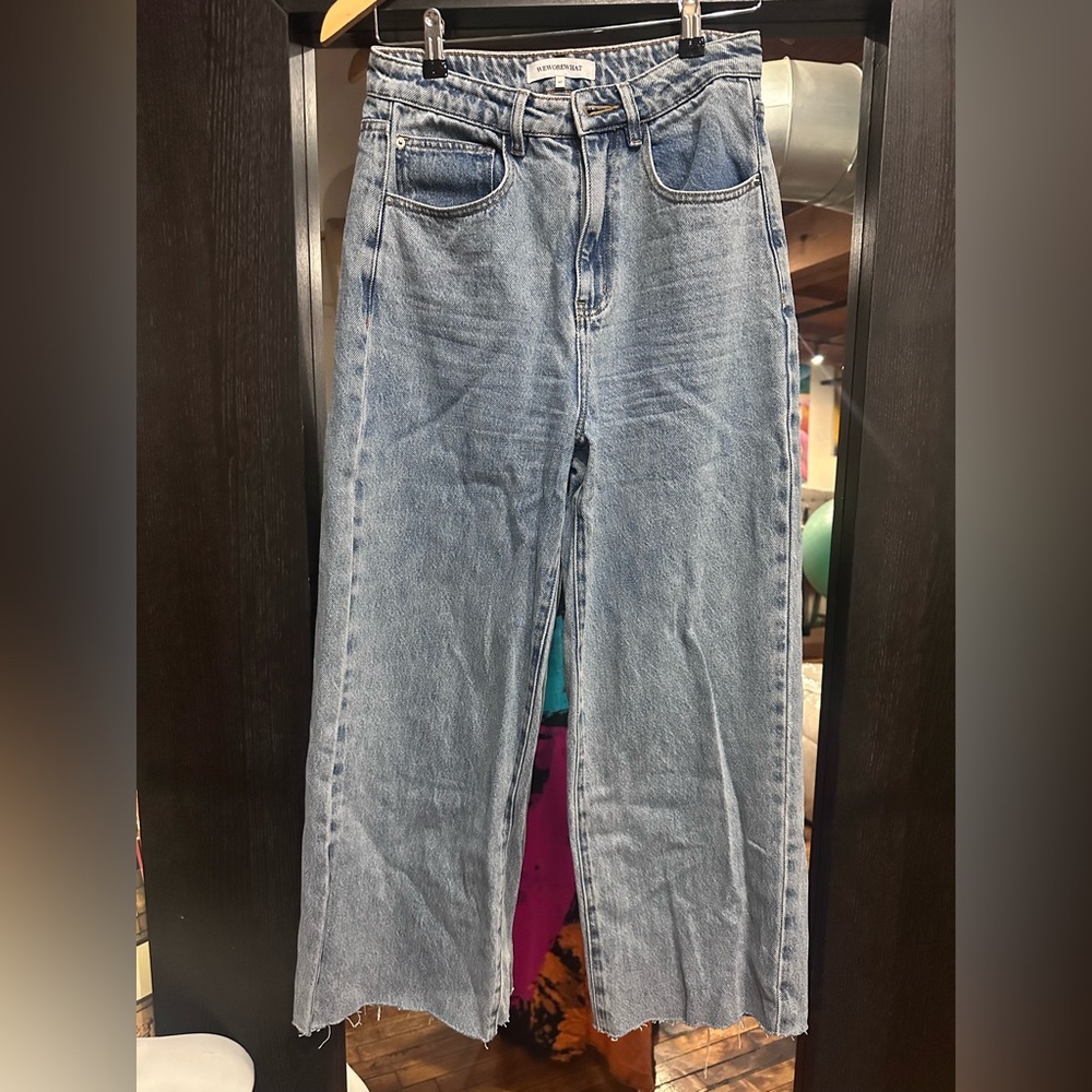 WeWoreWhat Blue Flare & Wide Leg Jeans